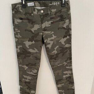 GAP Skinny, Ankle, Camo Print Jeans
